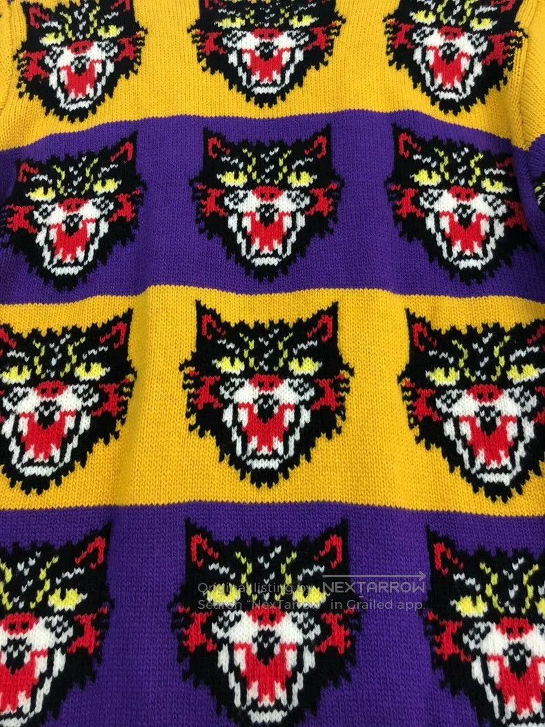 Gucci Gucci Limited Edition Tiger Head Sweater. Size US XL / EU 56 / 4 - 4 Thumbnail