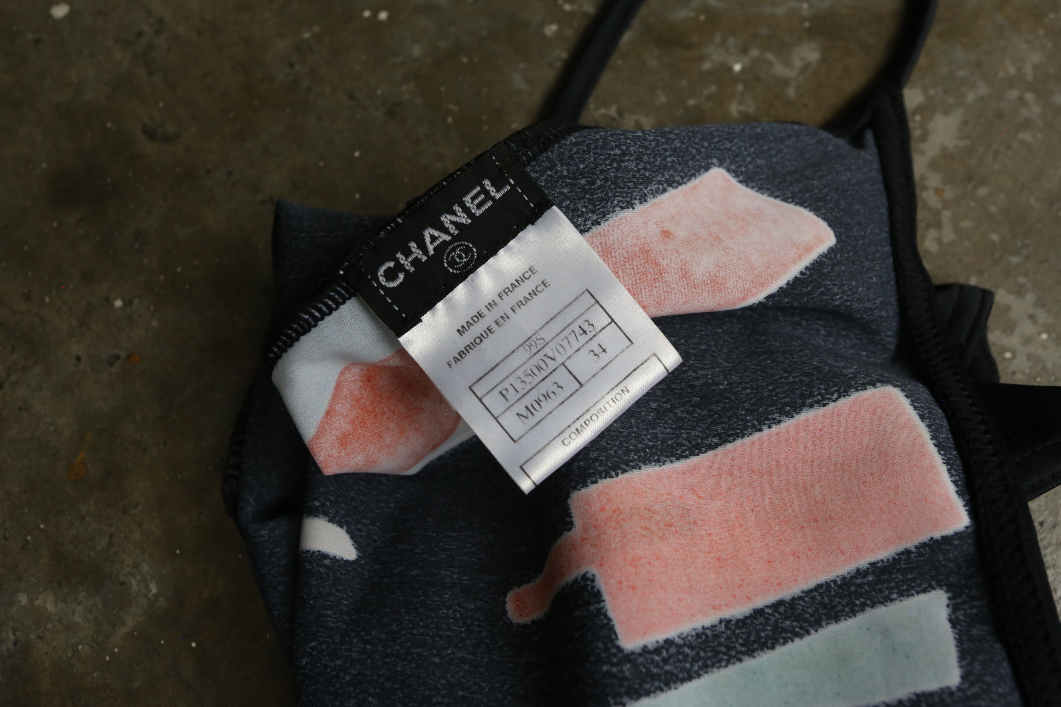 Chanel Chanel - S/S 94 - Geometric-Print Swimsuit Size XXS / US 00 / IT 34 - 6 Thumbnail