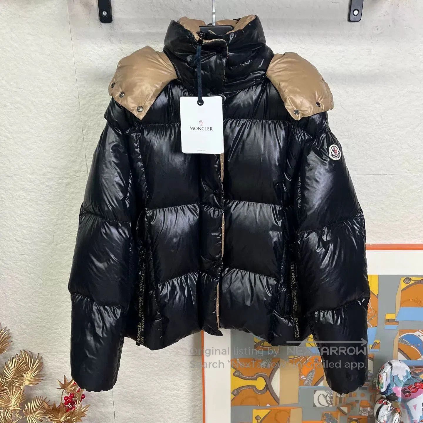 Moncler Moncler Parana Black Gold Down Jacket. Size US L / EU 52-54 / 3 - 1 Thumbnail