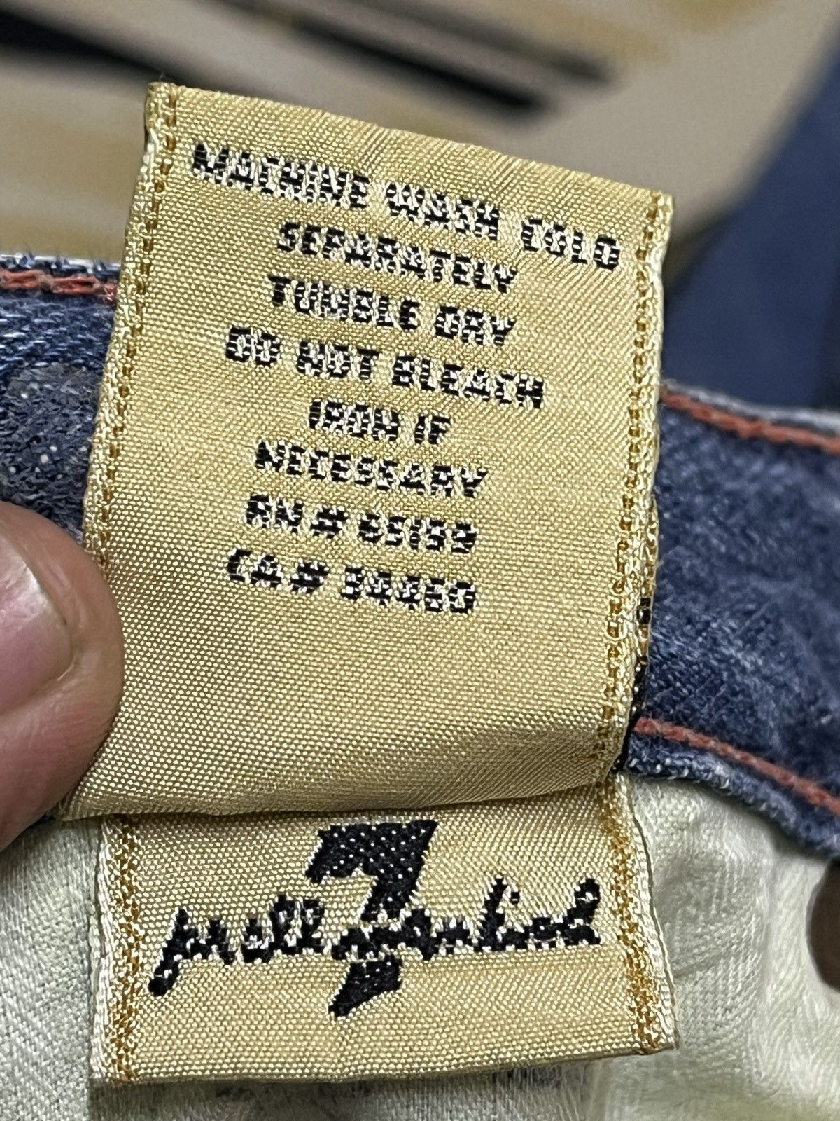 7 For All Mankind Vintage 7 For All Mankind Flare Faded Denim Size US 32 / EU 48 - 10 Thumbnail