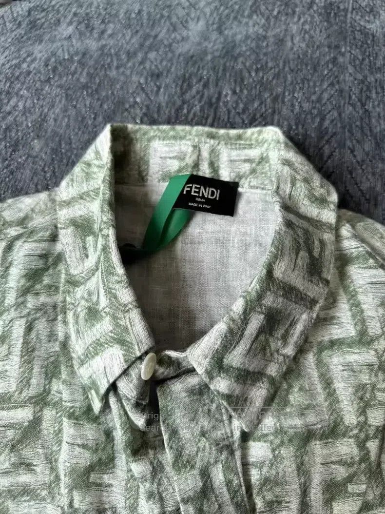 Fendi Fendi All-Over Printed Short Sleeve Shirt Size US XXS / EU 40 - 3 Thumbnail