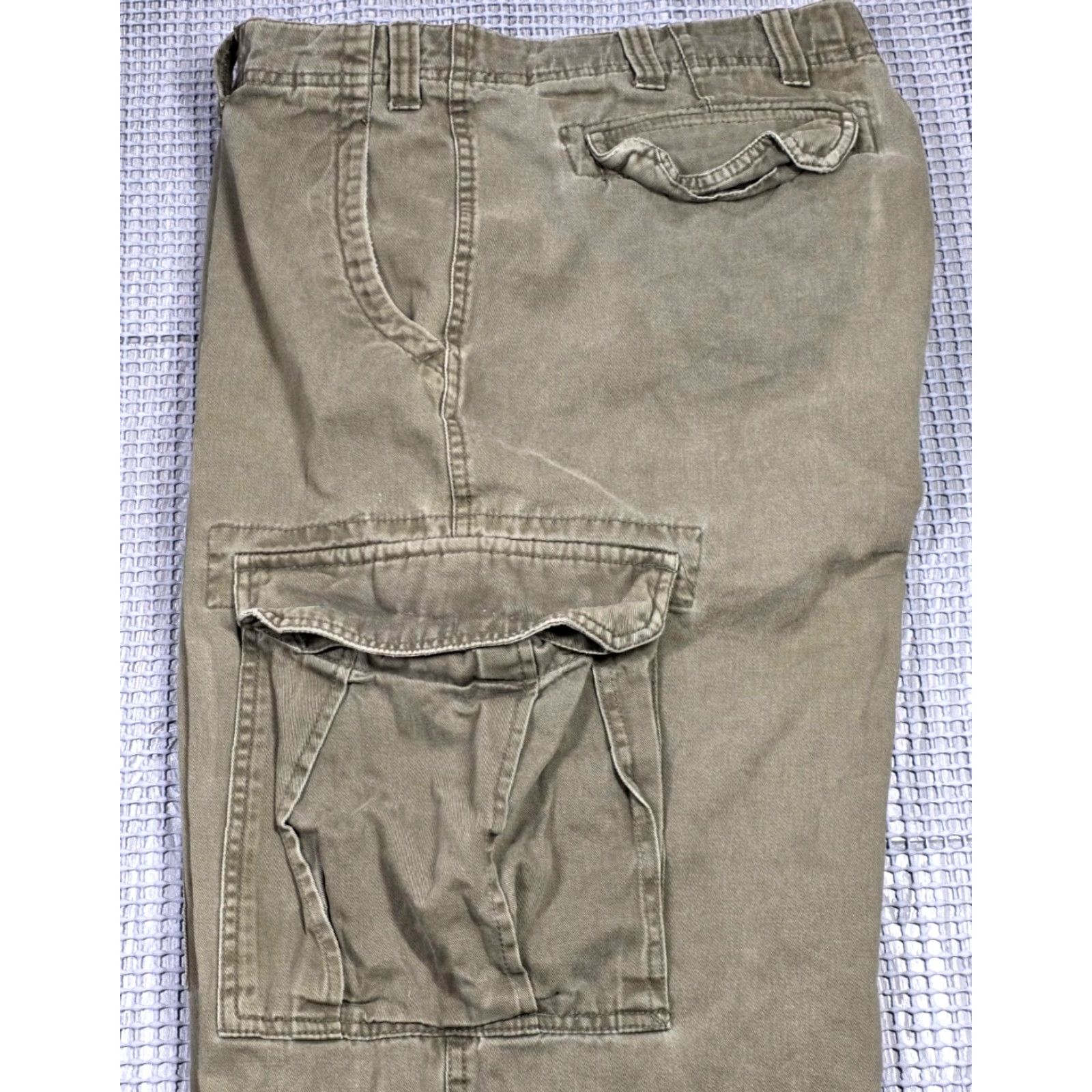 Nautica VINTAGE Nautica Pants 38x30 Cargo Wide-Leg Canvas Olive Green 90s Army Grunge Hip Hop Club Clip... Size US 38 / EU 54 - 7 Thumbnail
