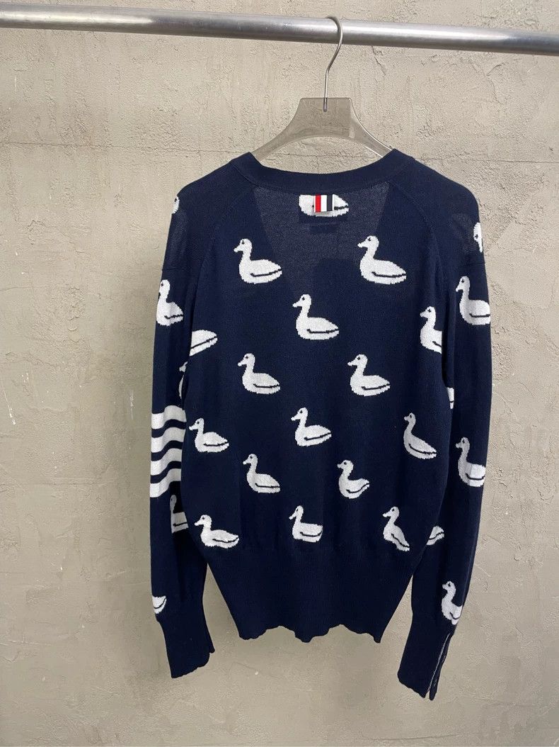 Thom Browne Thom browne Size 3 Dark blue duck show four-striped cashme Size L / US 10 / IT 46 - 2 Thumbnail