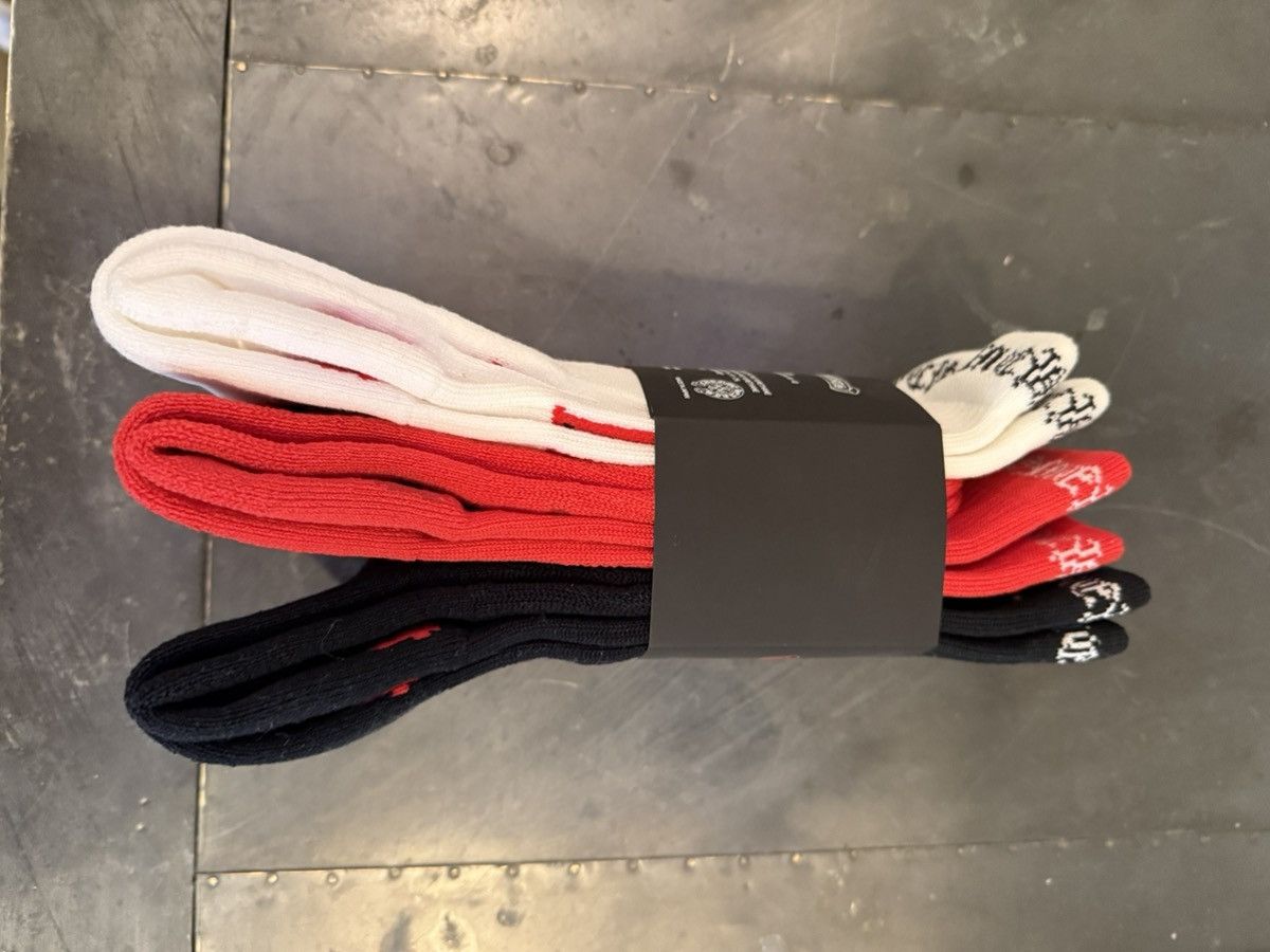Chrome Hearts × Matty Boy Chrome Hearts Matty Boy Socks 3 Pack Size ONE SIZE - 4 Thumbnail