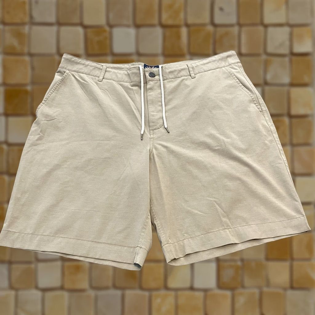 Faherty Faherty Shorts Mens 38 Beige 9" All Day Polyester Performance Drawstring Golf Size US 38 / EU 54 - 1 Thumbnail