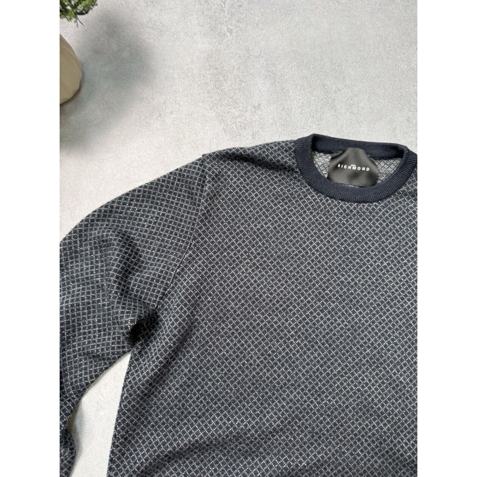 John Richmond John Richmond Sweater Jumper Size M Blue Pullover Men Size US M / EU 48-50 / 2 - 4 Thumbnail