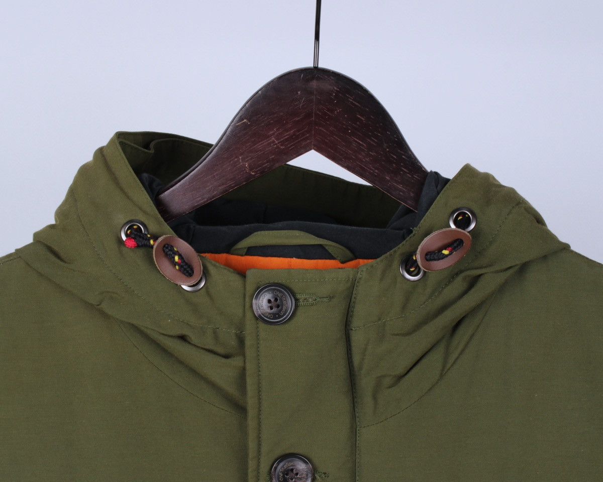 Vintage ONE TRUE SAXON Down Feather Green Khaki Parka Jacket Size US M / EU 48-50 / 2 - 4 Thumbnail