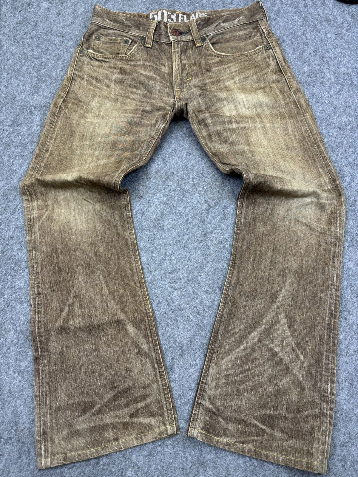 Edwin 💥90s Style Flare💥Insane Edwin 503 Flare Denim F837 Size US 32 / EU 48 - 17 Thumbnail