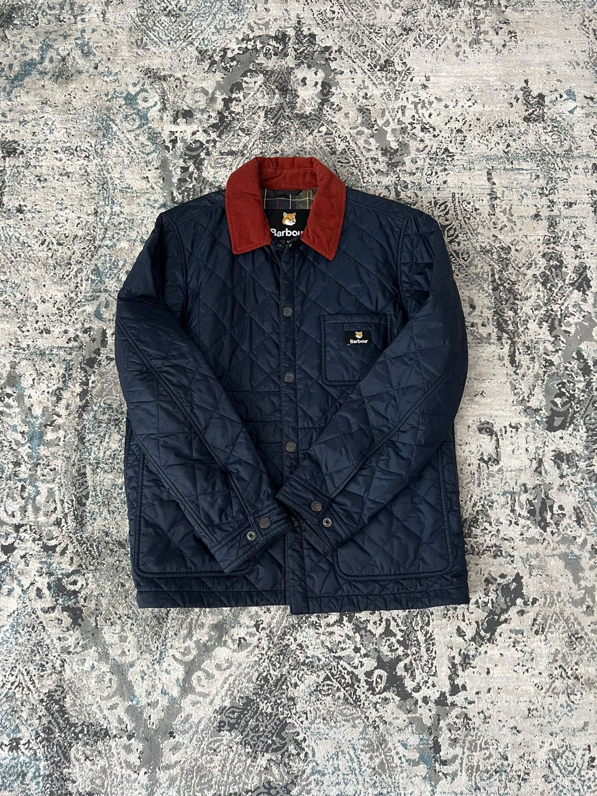 Maison Kitsune Maison Kitsune x Barbour Mens Kenning Quilted Jacket Size US M / EU 48-50 / 2 - 1 Thumbnail