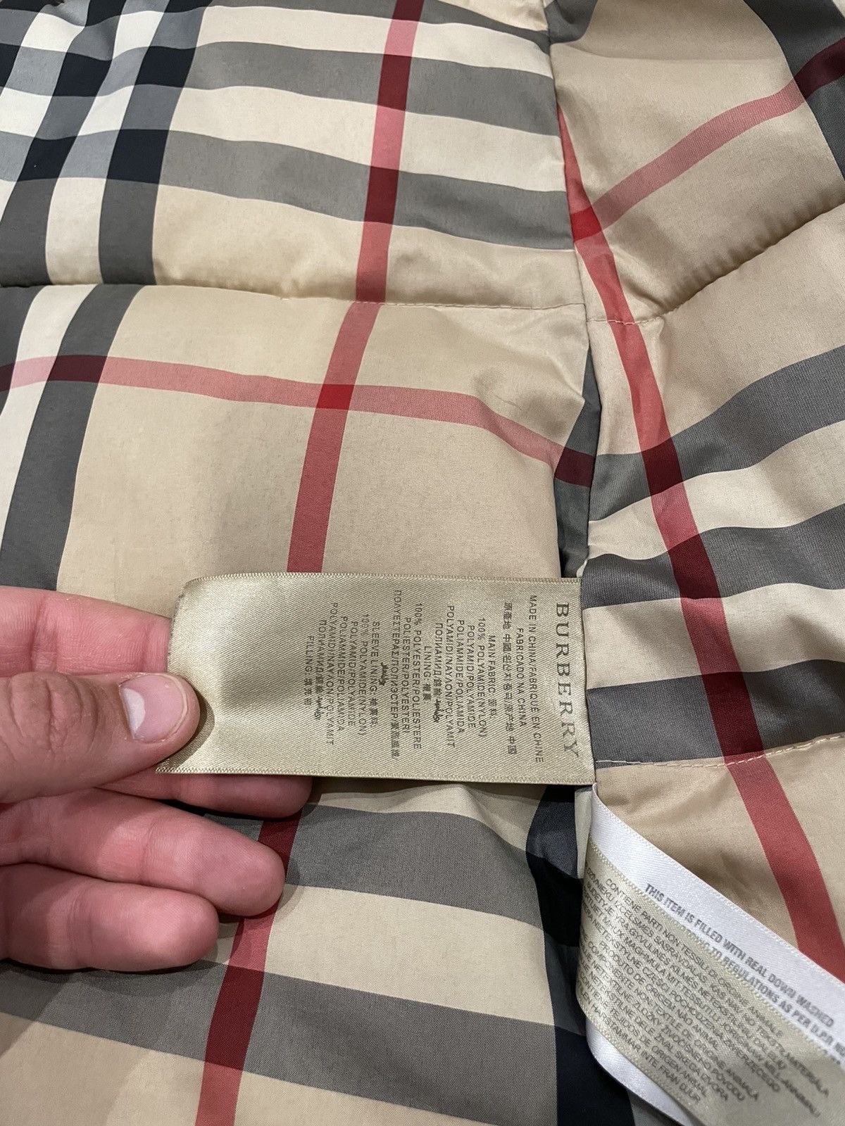 Burberry Burberry Brit long down Nova Check puffer jacket heavy coat Size S / US 4 / IT 40 - 5 Thumbnail
