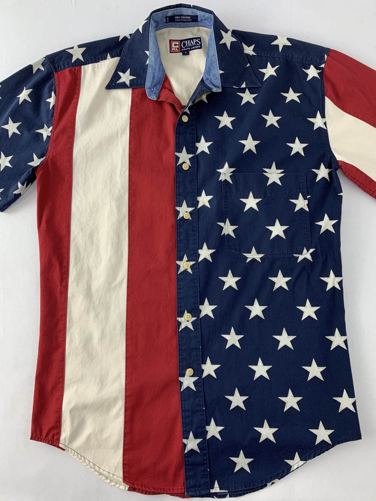 Chaps Ralph Lauren Chaps Ralph Lauren American Flag Button Up Shirt Size US L / EU 52-54 / 3 - 3 Thumbnail