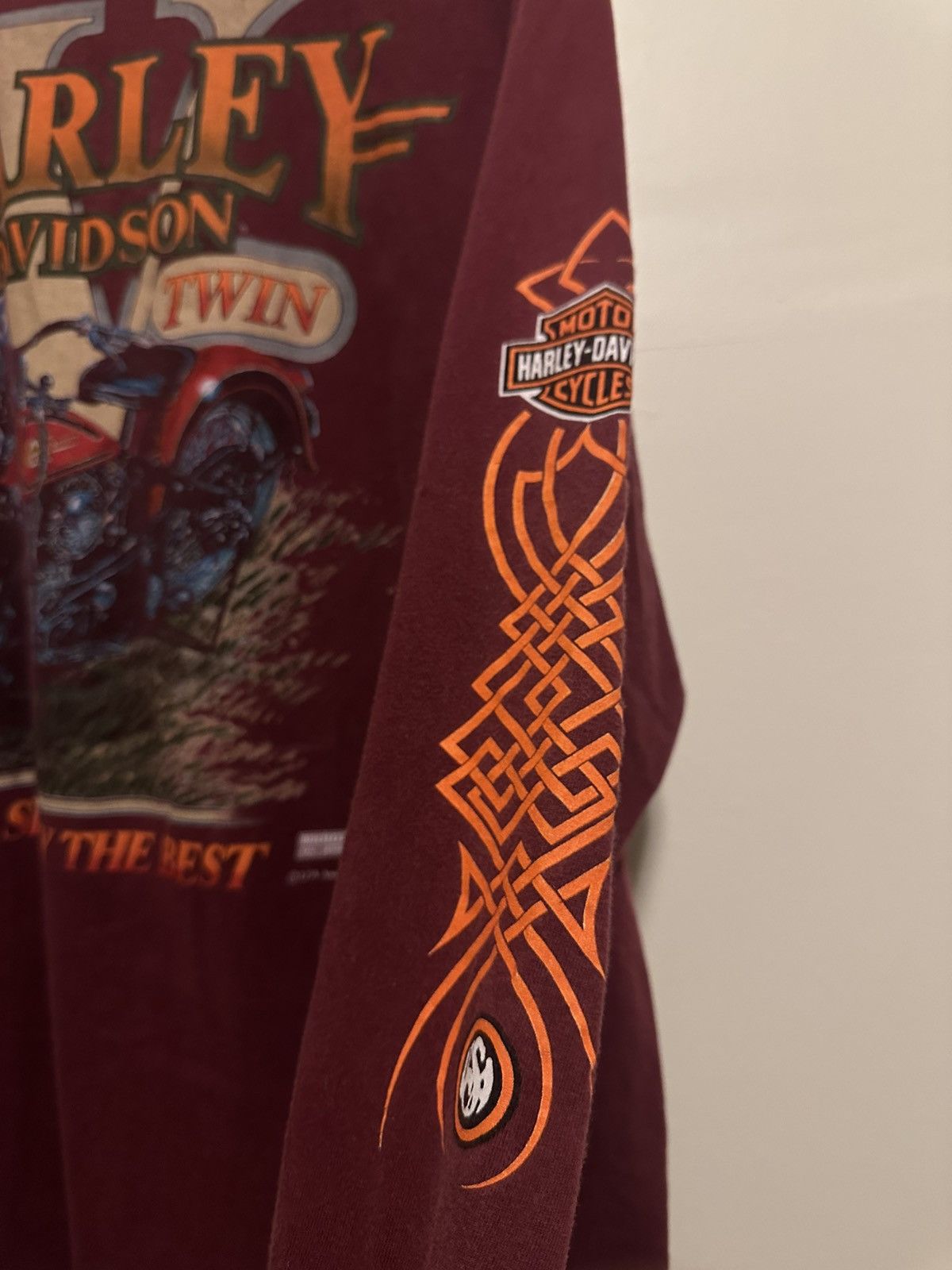 Harley Davidson Y2K Vintage Harley Davidson Mockneck Shirt Size US XL / EU 56 / 4 - 3 Thumbnail