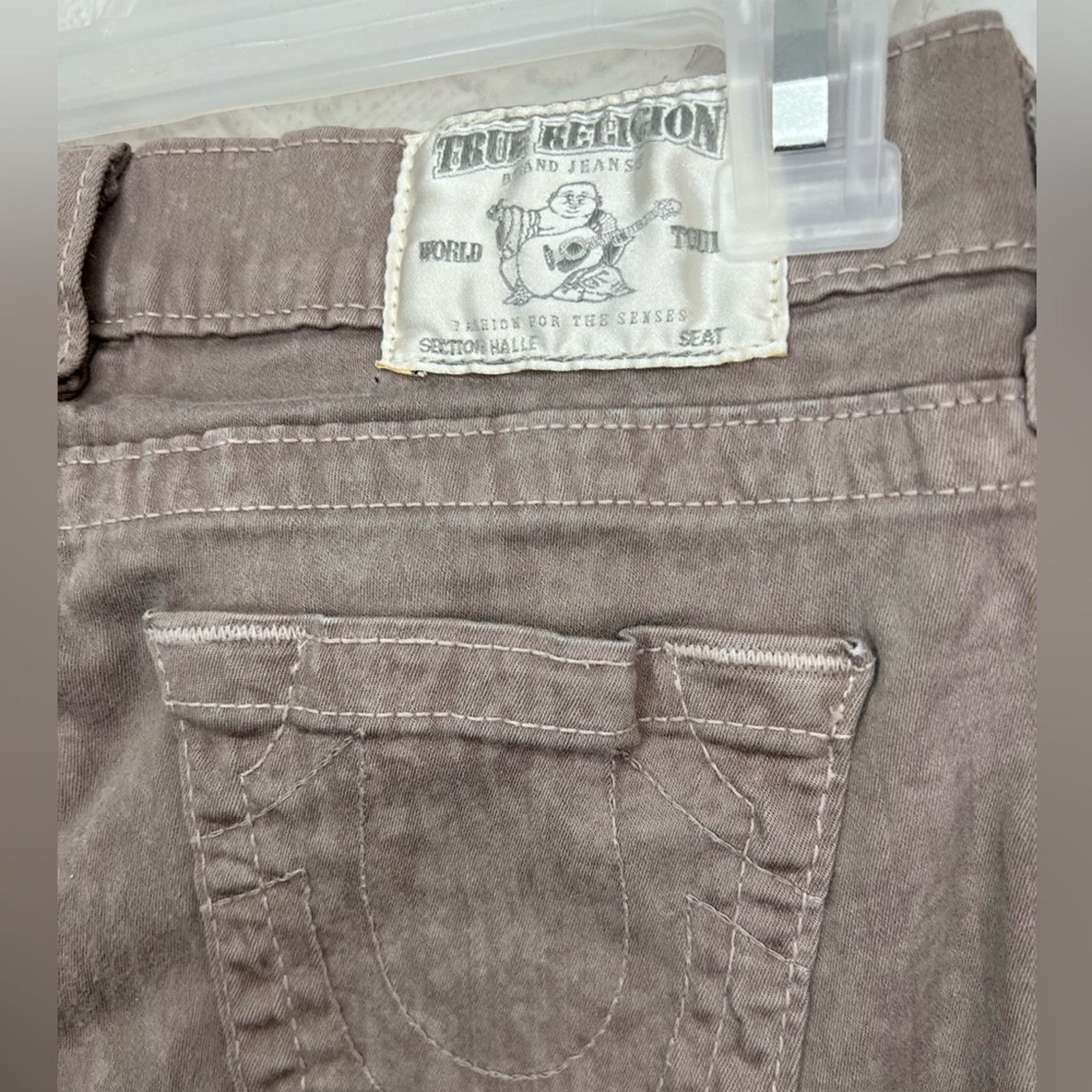 True Religion True Religion Halle Mid-Rise Straight Gray Jeans LIKE NEW Size 28" / US 6 / IT 42 - 4 Thumbnail