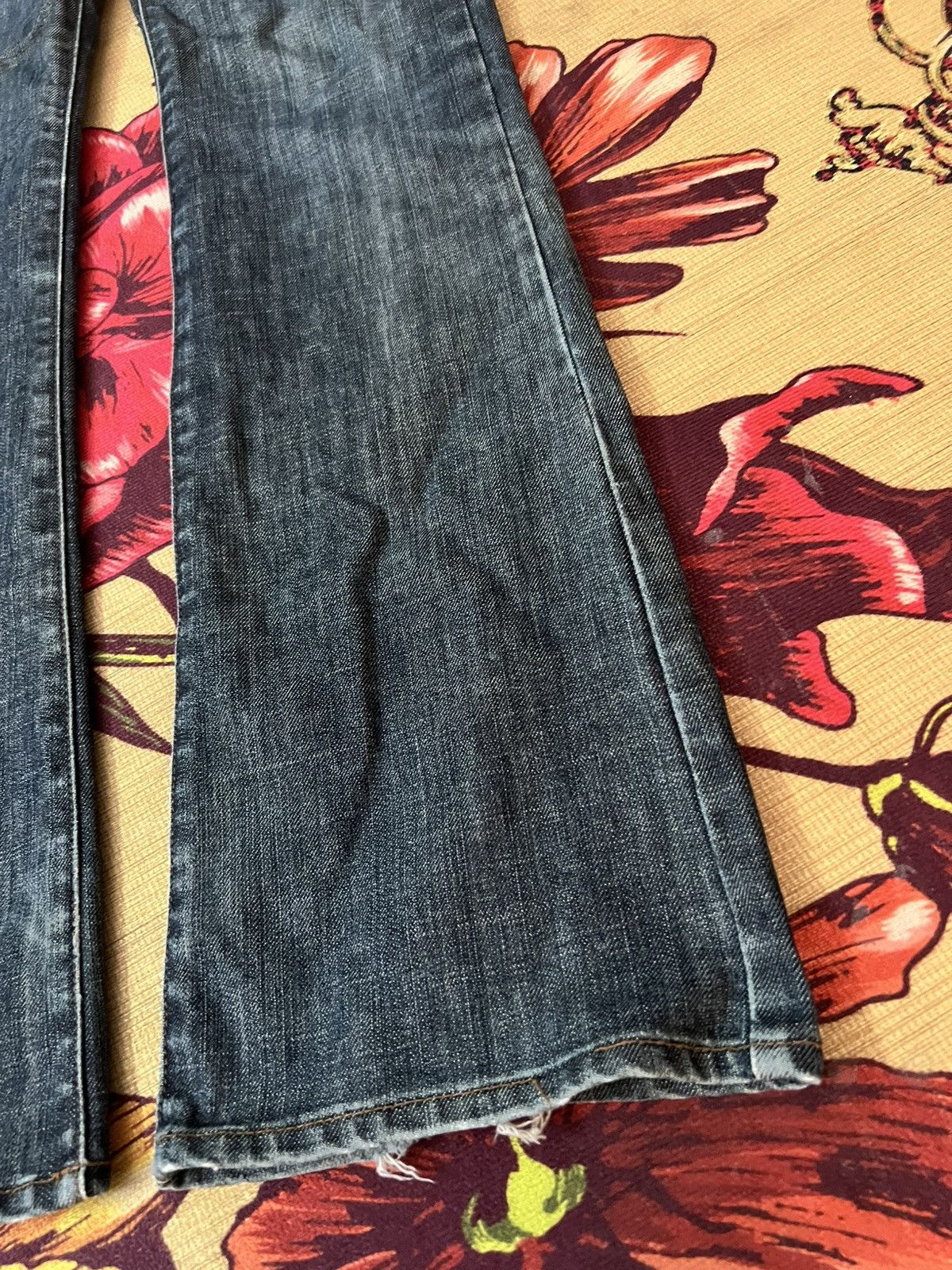 Japanese Brand × Uniqlo × Vintage 💥Flare💥Vintage Uniqlo Flare Blue Jean Size 28" / US 6 / IT 42 - 4 Thumbnail