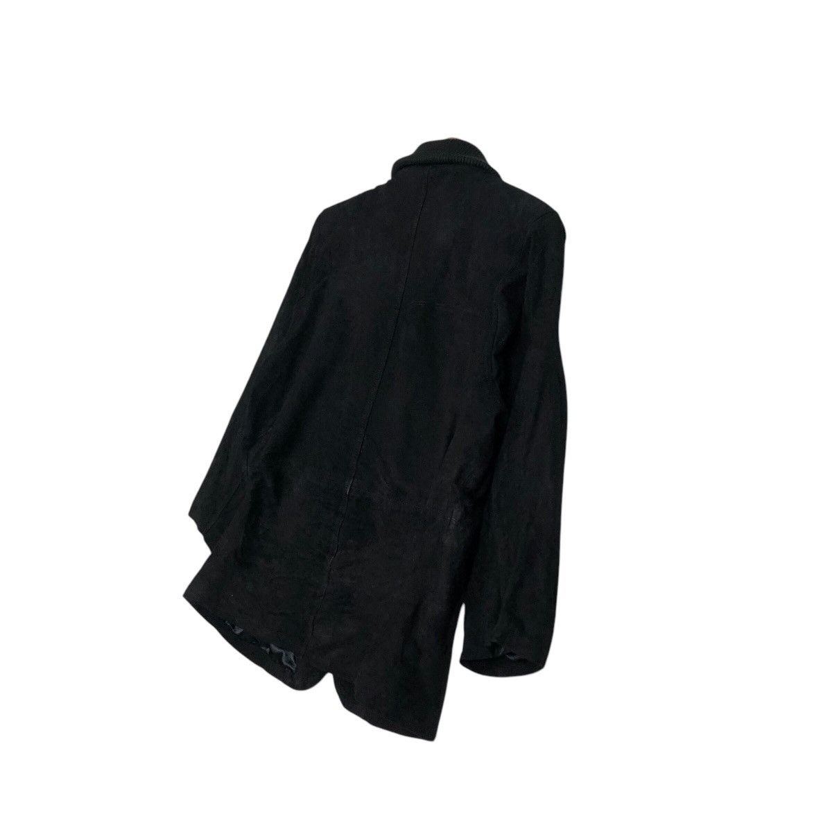 Japanese Brand 📌Rich Black Vintage Leather Jacket Prinzipal Issey Miyake Size US M / EU 48-50 / 2 - 11 Thumbnail