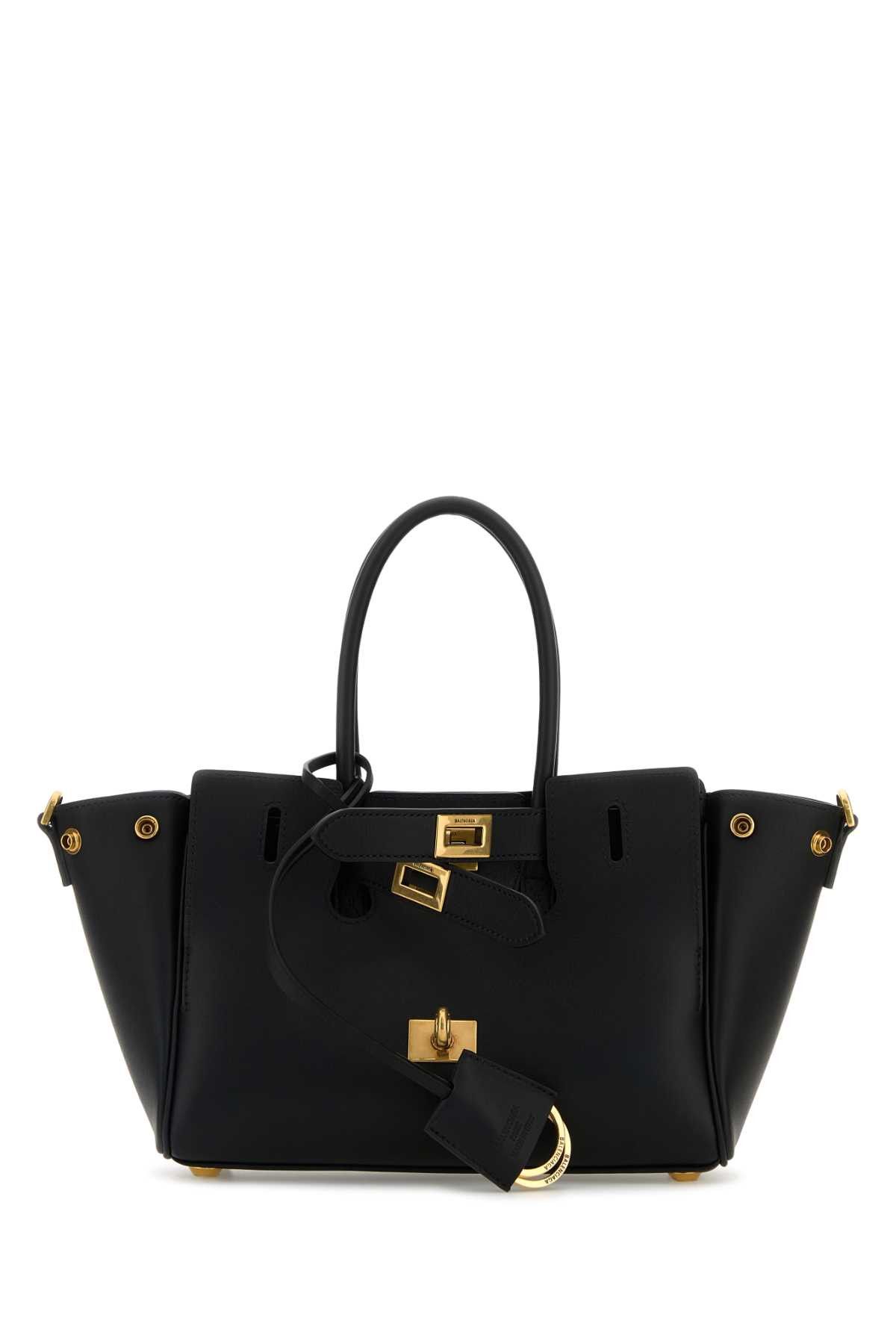 Balenciaga Black Leather Carry All Bel Air Shopping Bag Size ONE SIZE - 1 Thumbnail