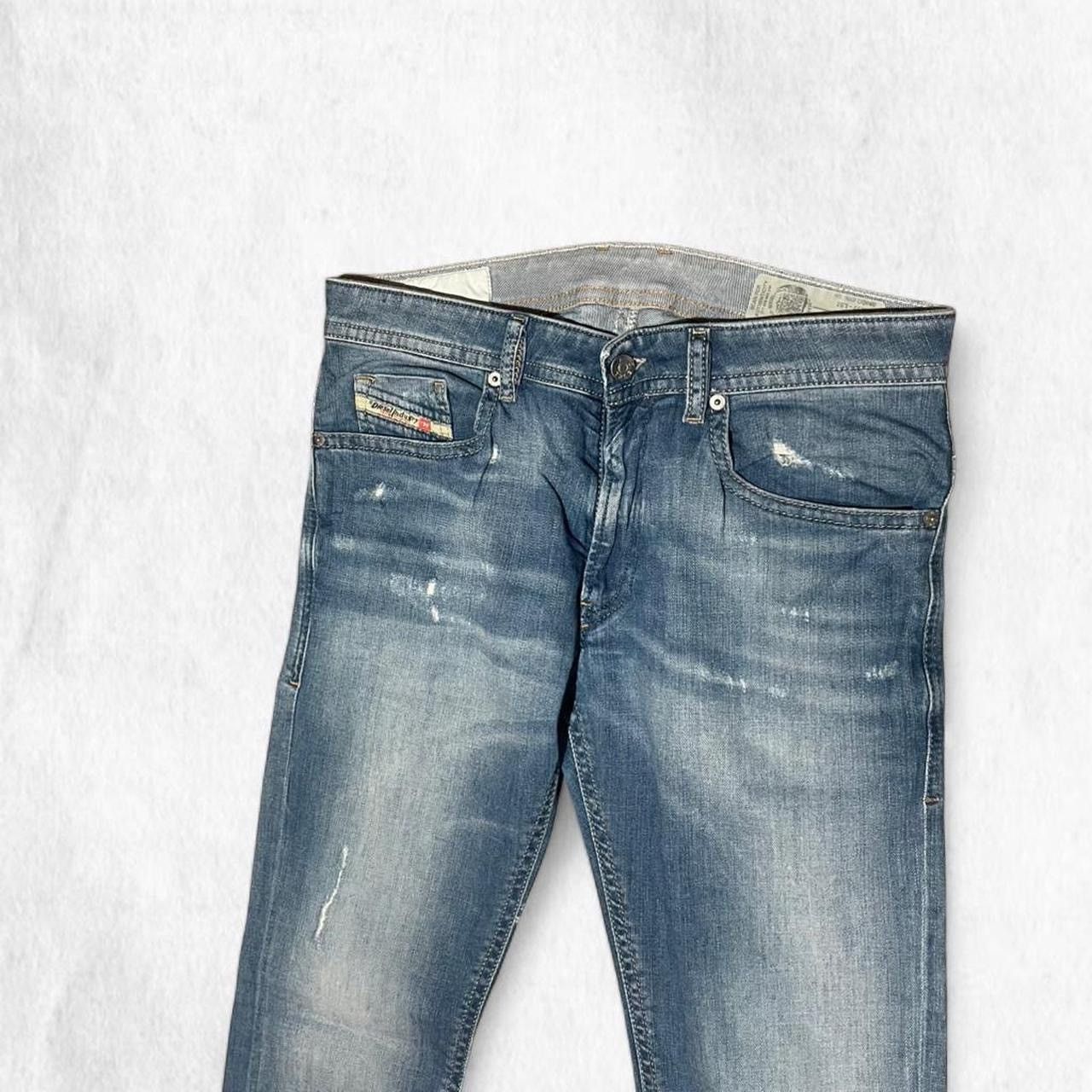 Diesel Diesel THOMMER slim skinny light wash jeans w/ distressing Size US 32 / EU 48 - 2 Thumbnail