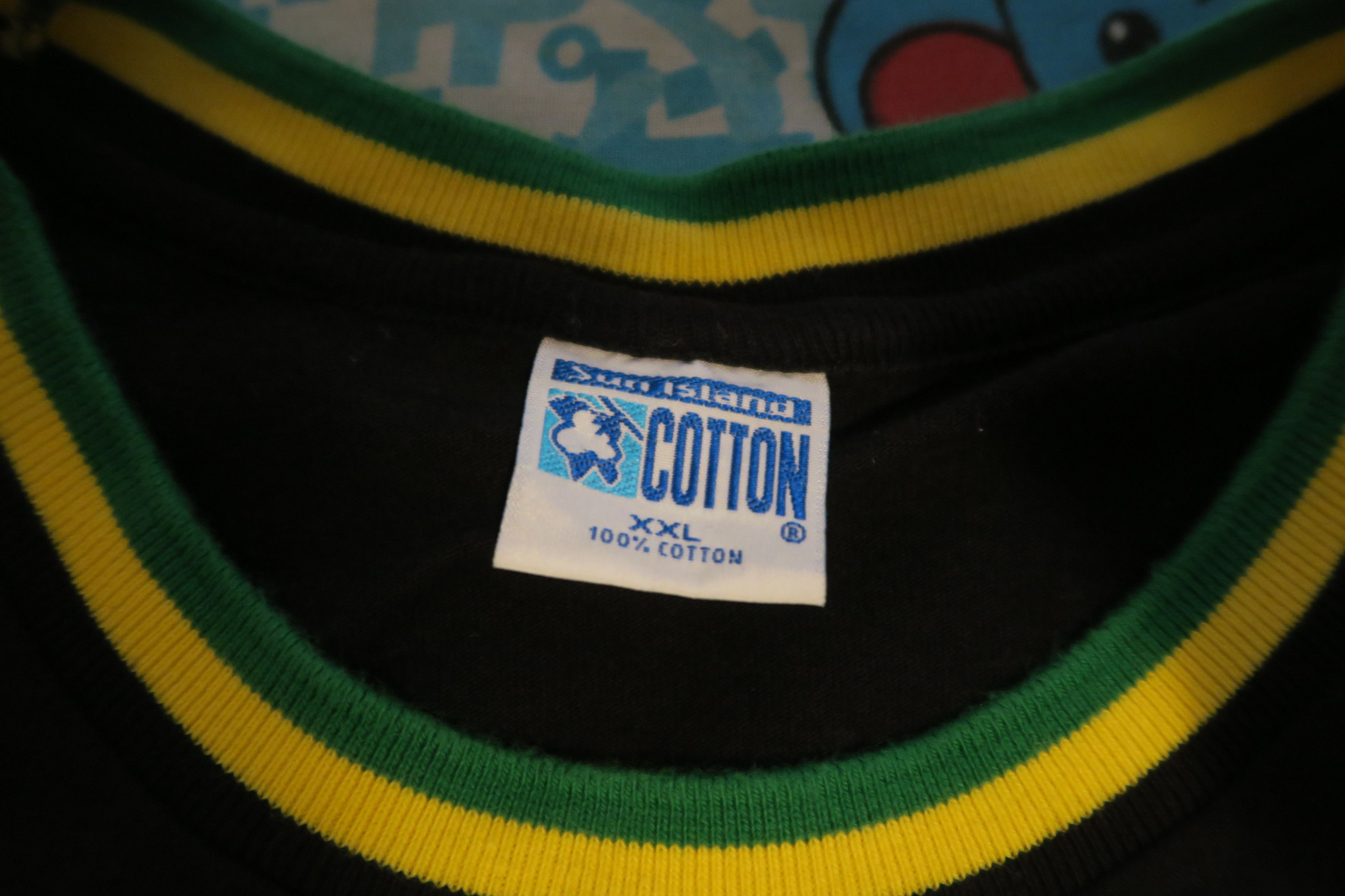 Vintage VTG Jamaica Flag Ringer T-Shirt Out of Many One People Size US XXL / EU 58 / 5 - 3 Thumbnail
