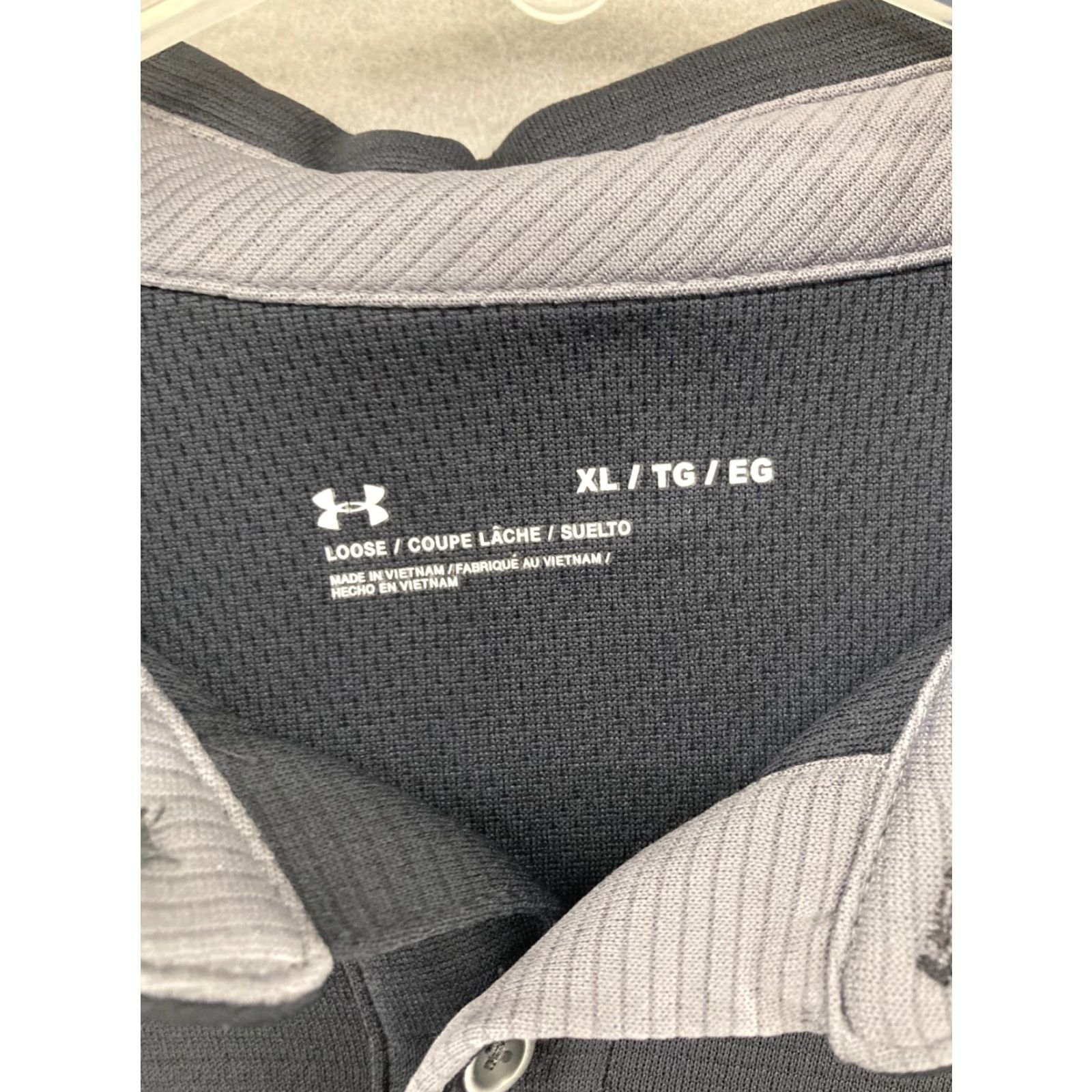 Under Armour Under Armour Golf Polo Shirt Men's XL Black Short Sleeve Collared Pullover Solid Mens Size US XL / EU 56 / 4 - 5 Thumbnail