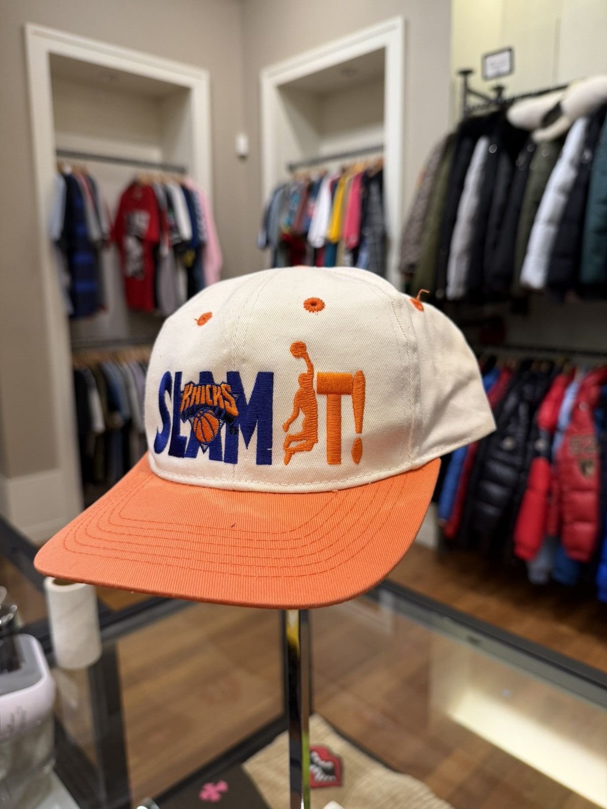 Other Vintage NBA NY Knicks Snapback Hat Size ONE SIZE - 1 Thumbnail