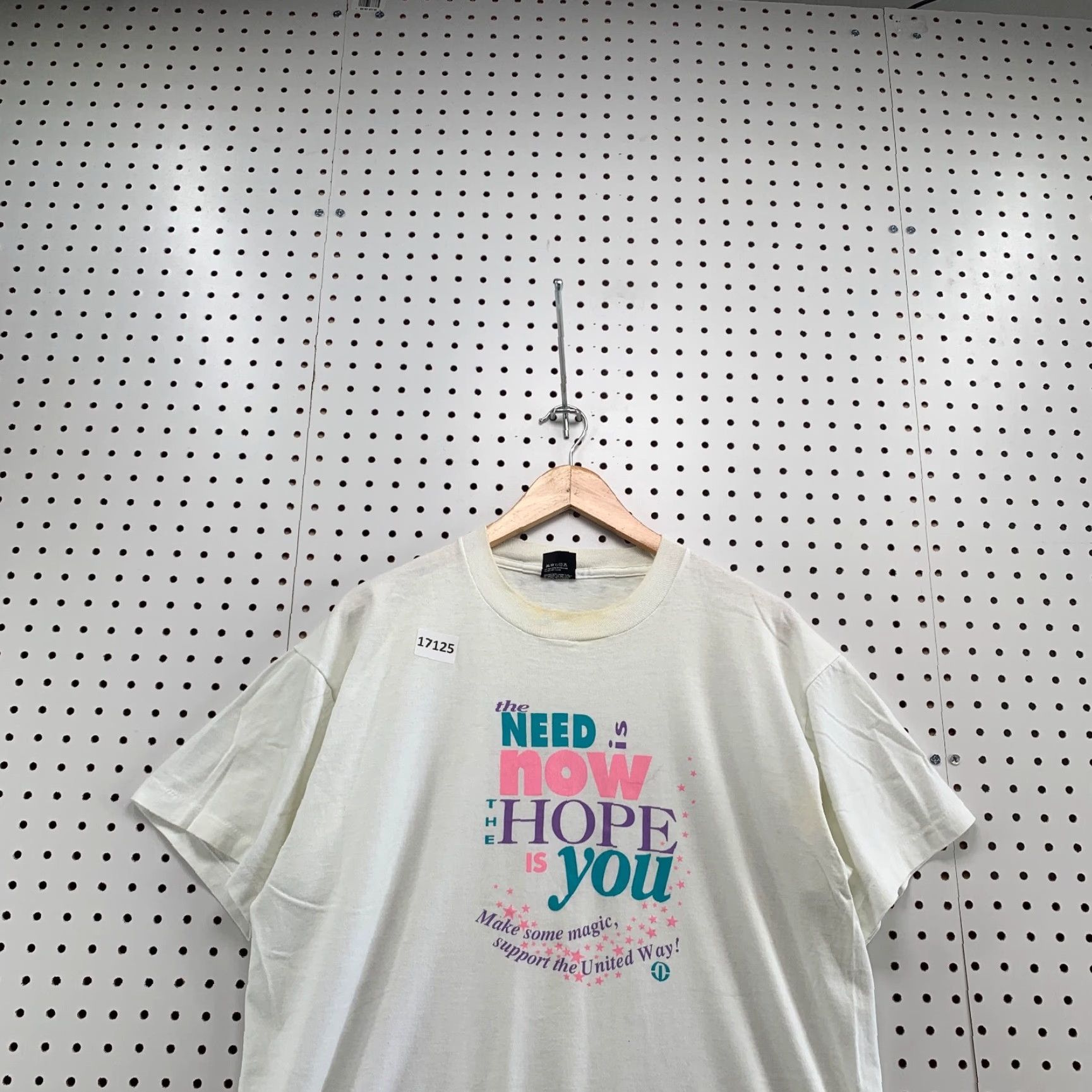 Vintage VINTAGE Screen Stars T-Shirt Shirt Unisex Adults XL White 90s Love Single Stitch USA Made Mens Size US XL / EU 56 / 4 - 5 Thumbnail