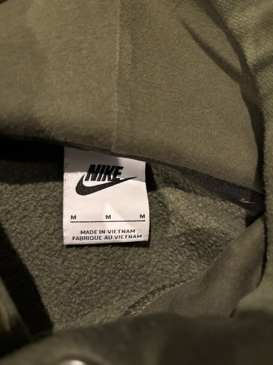 Nike Nike Olive Green double swoosh box fit hoodie Size US M / EU 48-50 / 2 - 2 Thumbnail