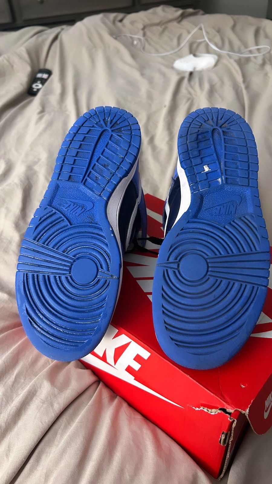 Nike Blue Obsidian HighTop Dunks Size US 5 / EU 37 - 4 Thumbnail
