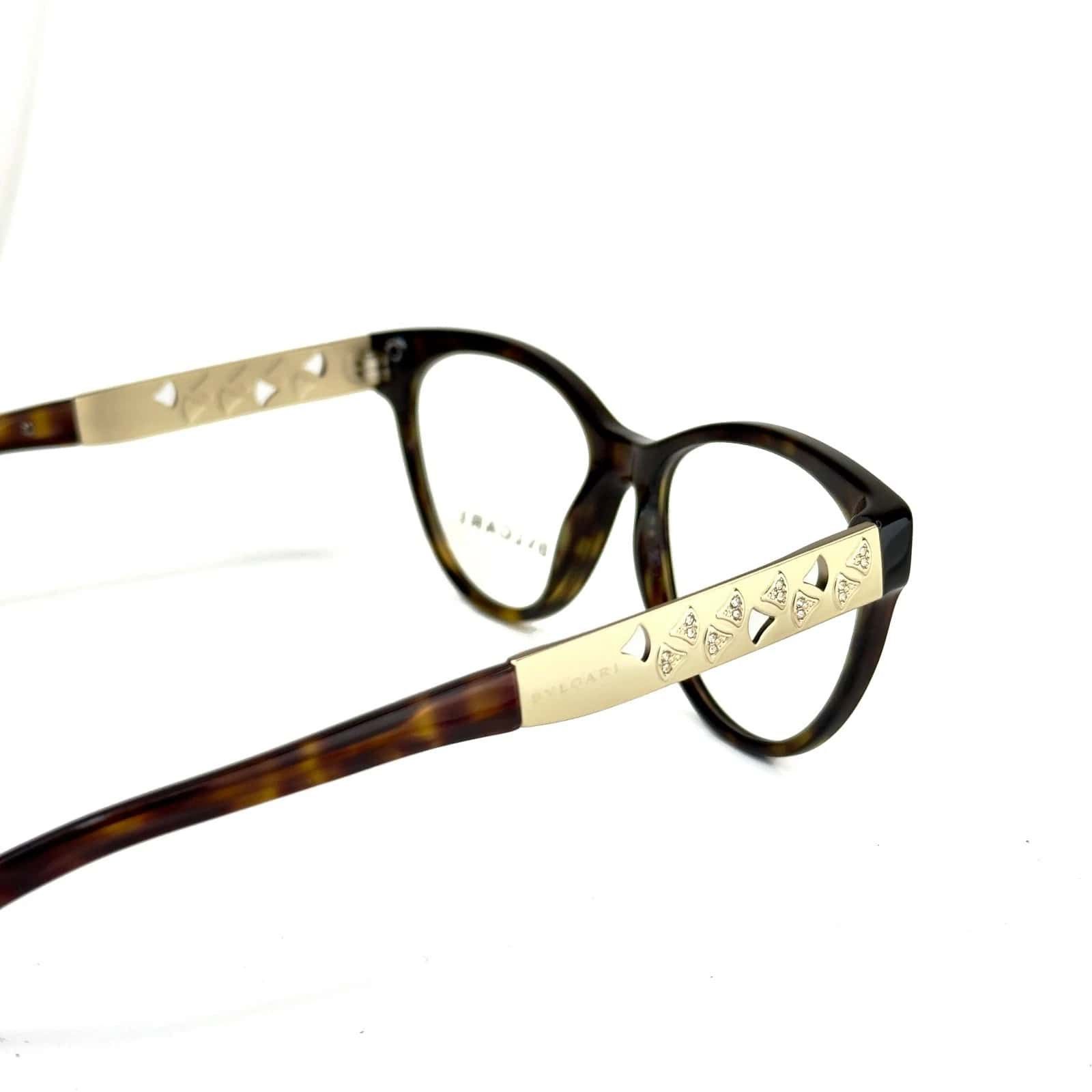 Bvlgari BVLGARI BV4154B 4154 DIVAS DREAM Brown Gold Fan Eyeglasses Size ONE SIZE - 7 Thumbnail