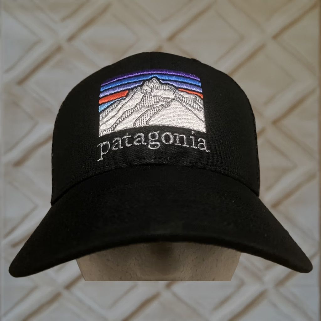 Patagonia Patagonia Trucker Hat Men Adjustable Black Line Logo Ridge LoPro Logo Hat Size ONE SIZE - 1 Thumbnail