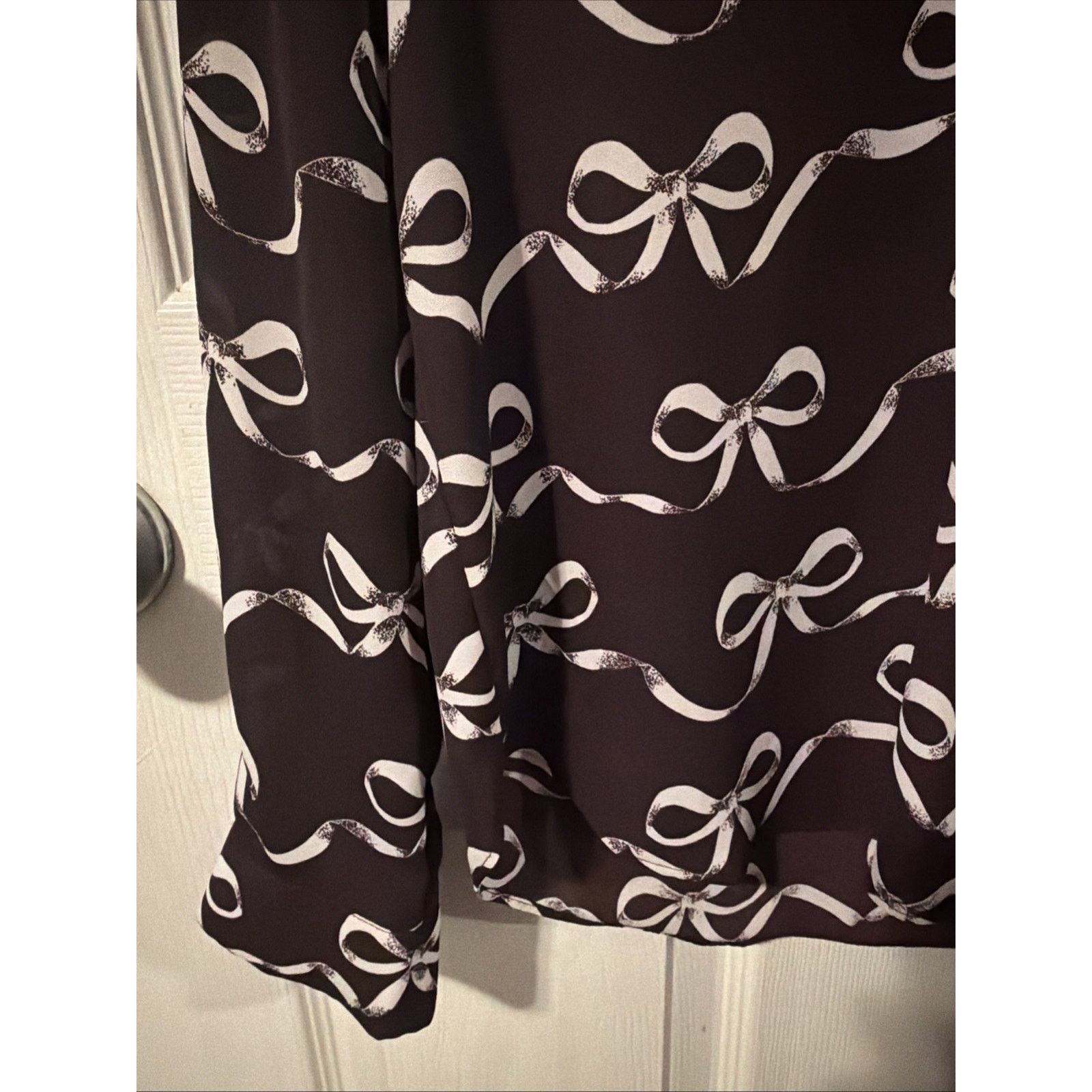 Banana Republic Banana Republic Women's Long Sleeve Blouse Maroon XS Size XS / US 0-2 / IT 36-38 - 6 Thumbnail
