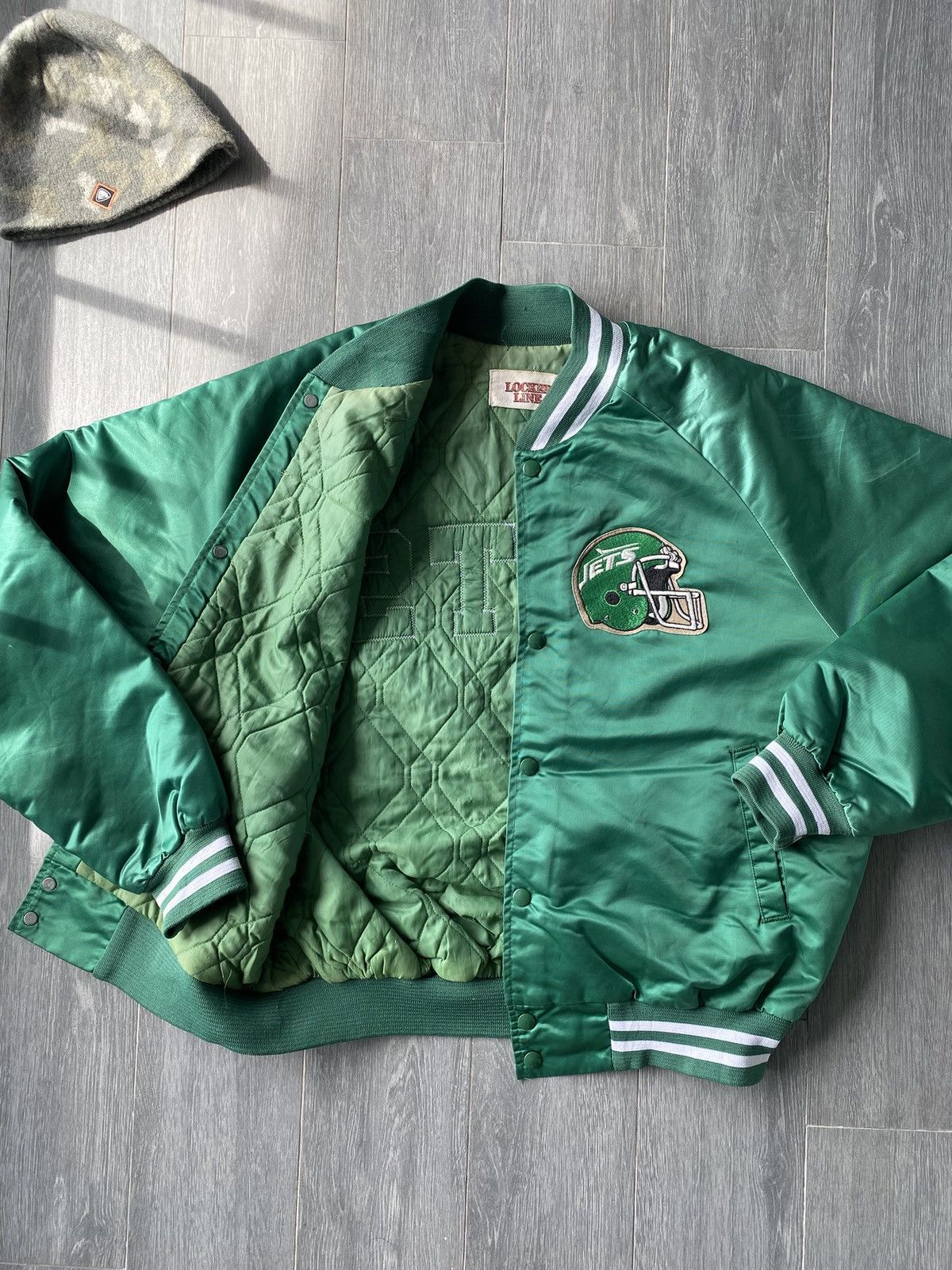 NFL Vintage 90’s NFL New York Jets Locker Line Jacket Size US L / EU 52-54 / 3 - 5 Thumbnail