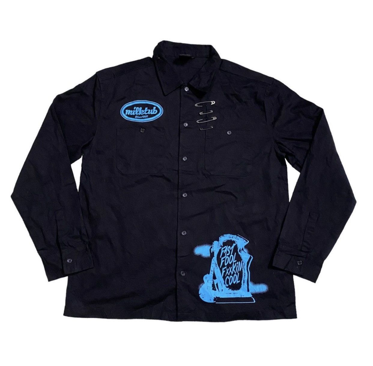 Hysteric Glamour 💥Japanese Fast Fool Fxxkin Cool By Studi 696 Rock Shirt Size US L / EU 52-54 / 3 - 3 Thumbnail