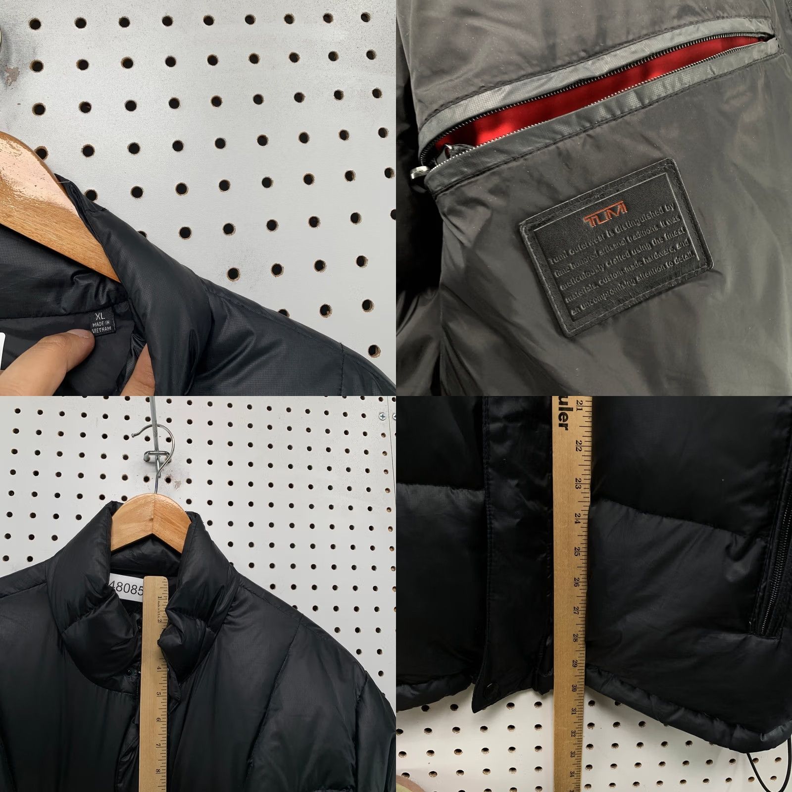 Tumi Tumi Down Puffer Jacket Mens XL Black Packable Tech Preppy Coat Size US XL / EU 56 / 4 - 8 Thumbnail