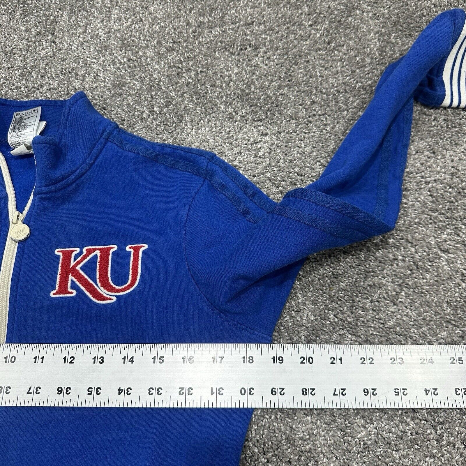 Adidas Adidas Kansas Jayhawks Fill Zip Blue Jacket Logo Size M Size M / US 6-8 / IT 42-44 - 5 Thumbnail