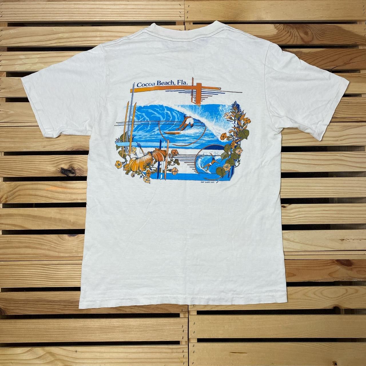 Other True Vintage Cocoa Beach Surfer White Surf Tee Size Medium Size US M / EU 48-50 / 2 - 1 Thumbnail
