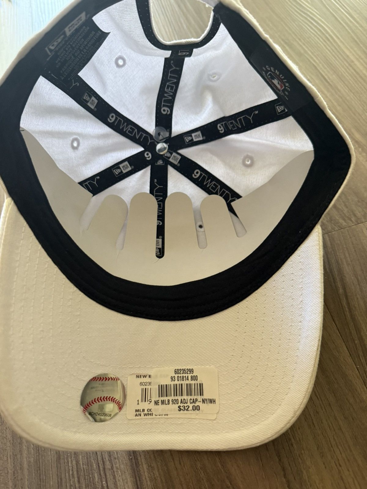 New Era New Era New York Yankees 9TWENTY Adjustable Hat White Size ONE SIZE - 4 Thumbnail