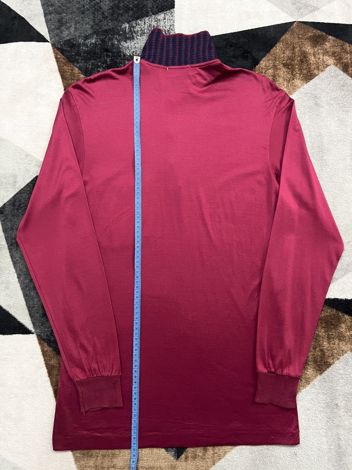 Givenchy Vintage 90s Givenchy Gentleman Maroon Polo Shirts Longsleeve Size US M / EU 48-50 / 2 - 9 Thumbnail