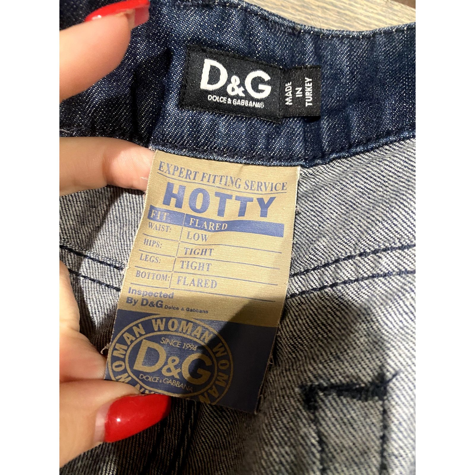 Dolce & Gabbana Dolce & Gabbana Hotty Fit and Flare Jeans Blue 31 Size 31" - 4 Thumbnail