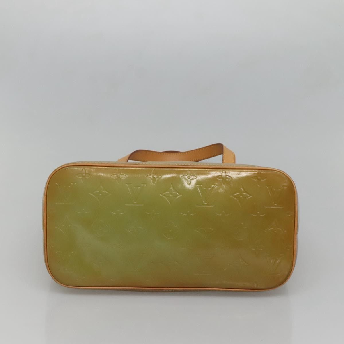 Louis Vuitton LOUIS VUITTON Monogram Vernis Houston Hand Bag Baby Blue Size ONE SIZE - 9 Thumbnail