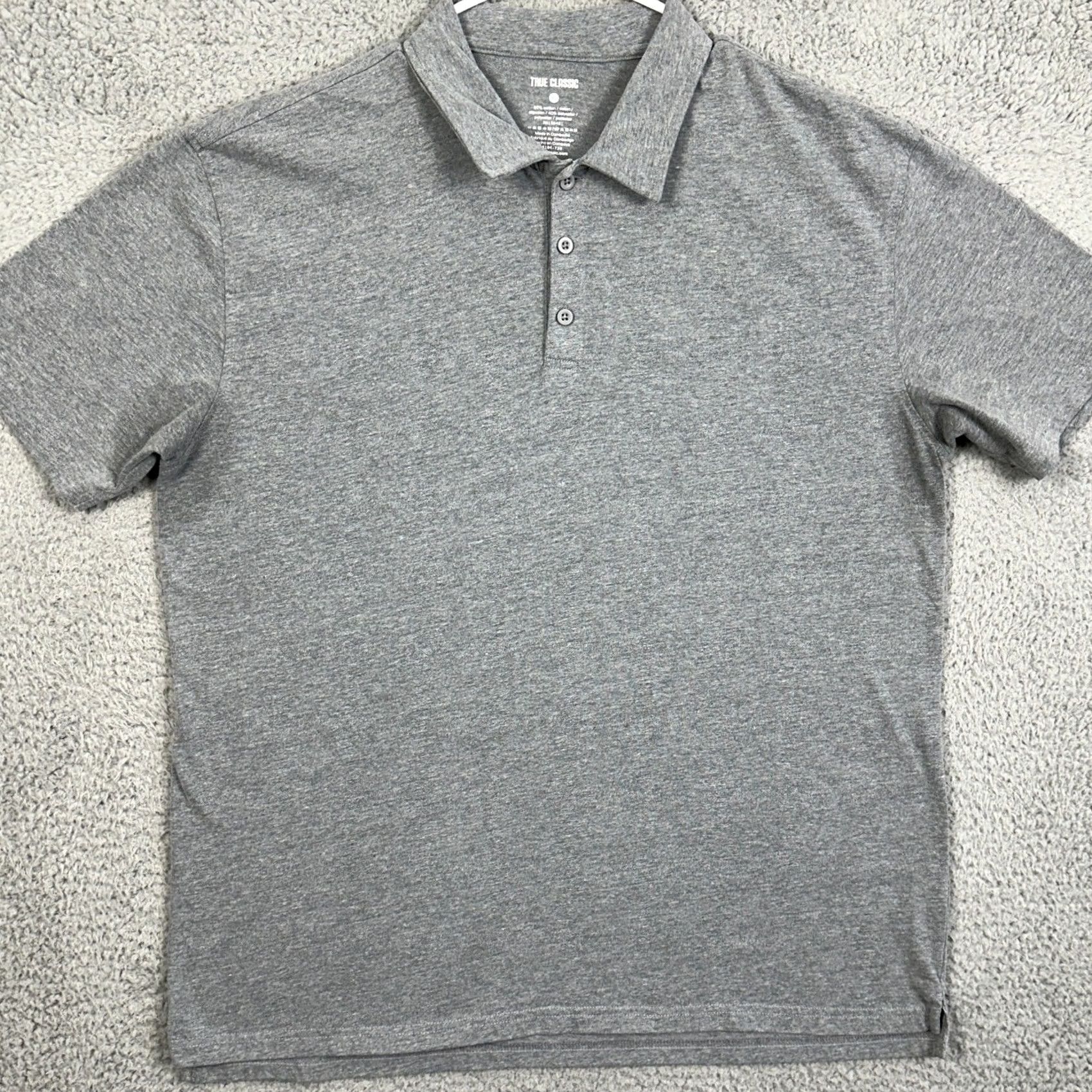 Vintage True Classic Polo Shirt Mens XL Gray Short Sleeve Golf Rugby Outdoor Performance Shirt Size US XL / EU 56 / 4 - 3 Thumbnail
