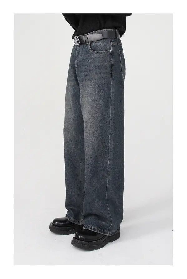 VIBE Straight washed loose trendy jeans Size US 30 / EU 46 - 5 Thumbnail
