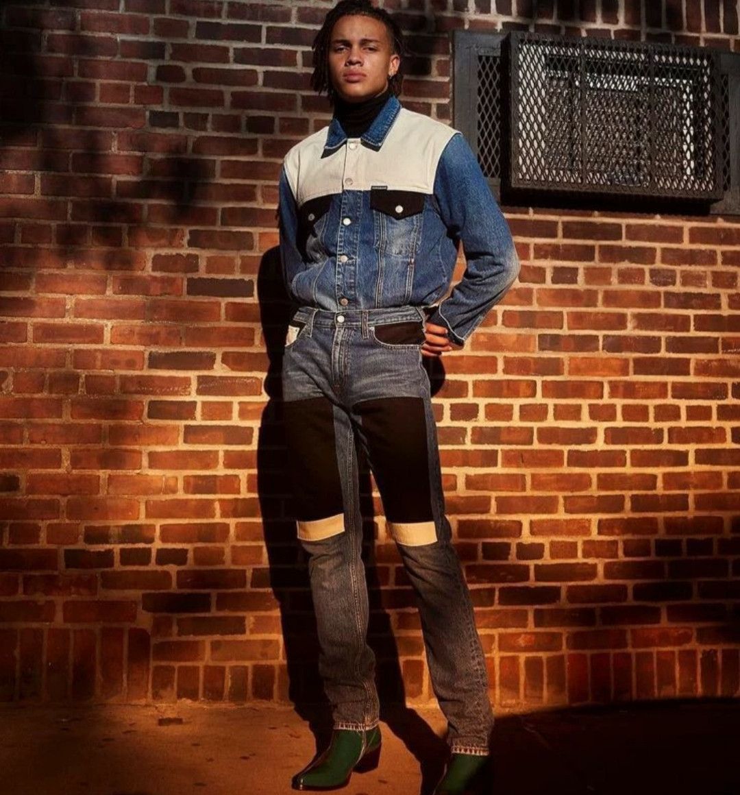 Raf Simons Raf Simons CK Colorblocked Denim Jacket Size US M / EU 48-50 / 2 - 1 Thumbnail