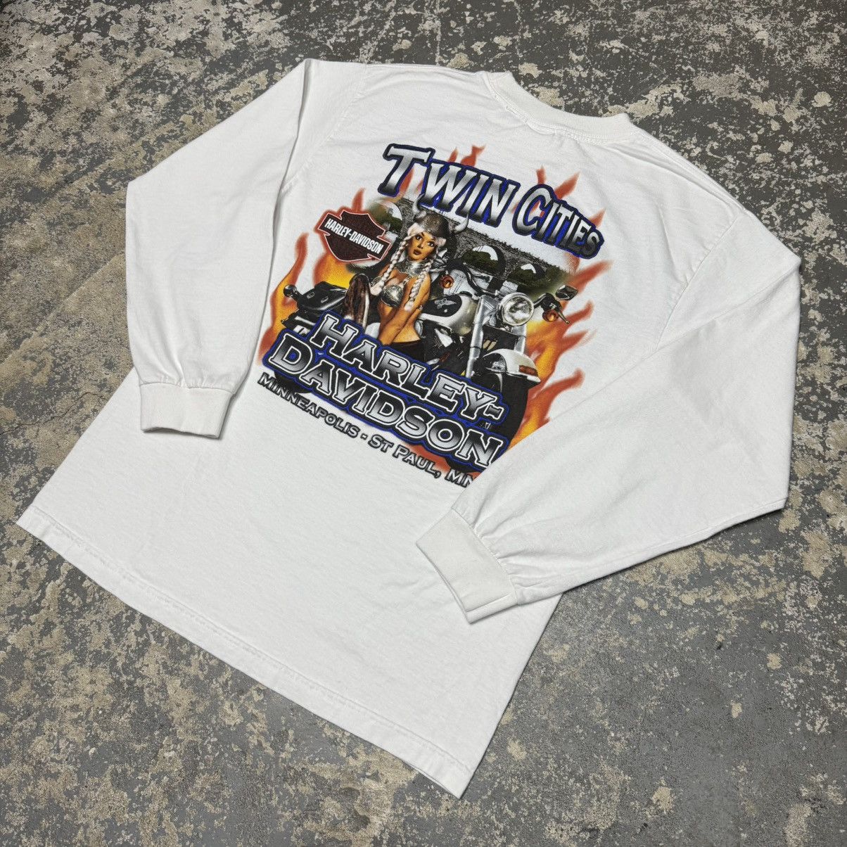 Vintage Vintage Harley Davidson Screw It Lets Ride Twin Cities Long Size US M / EU 48-50 / 2 - 2 Thumbnail