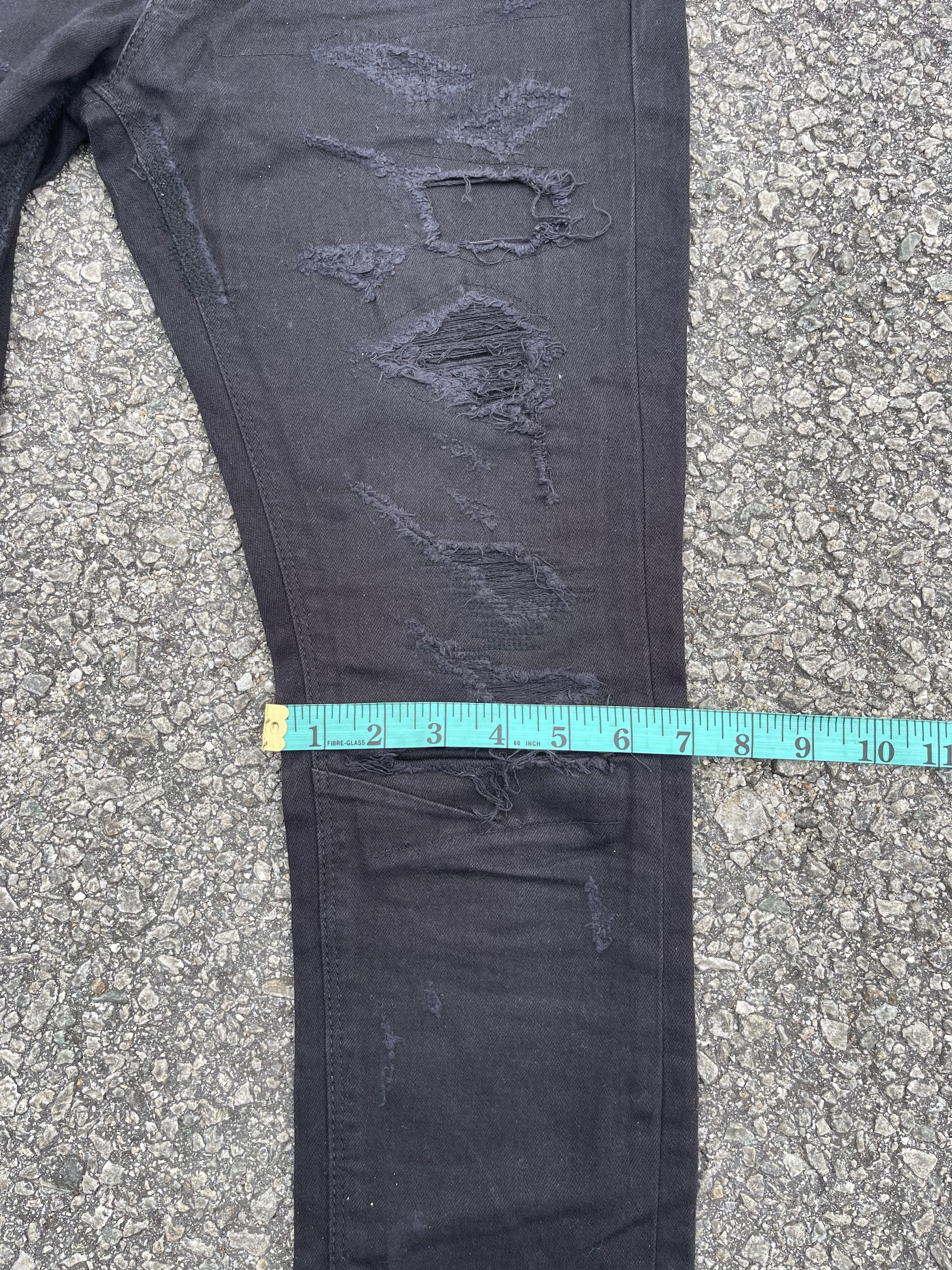 GOSTAR DE FUGA Gostar De Fuga Ripped Black Denim Skinny Outfits Size US 30 / EU 46 - 14 Thumbnail