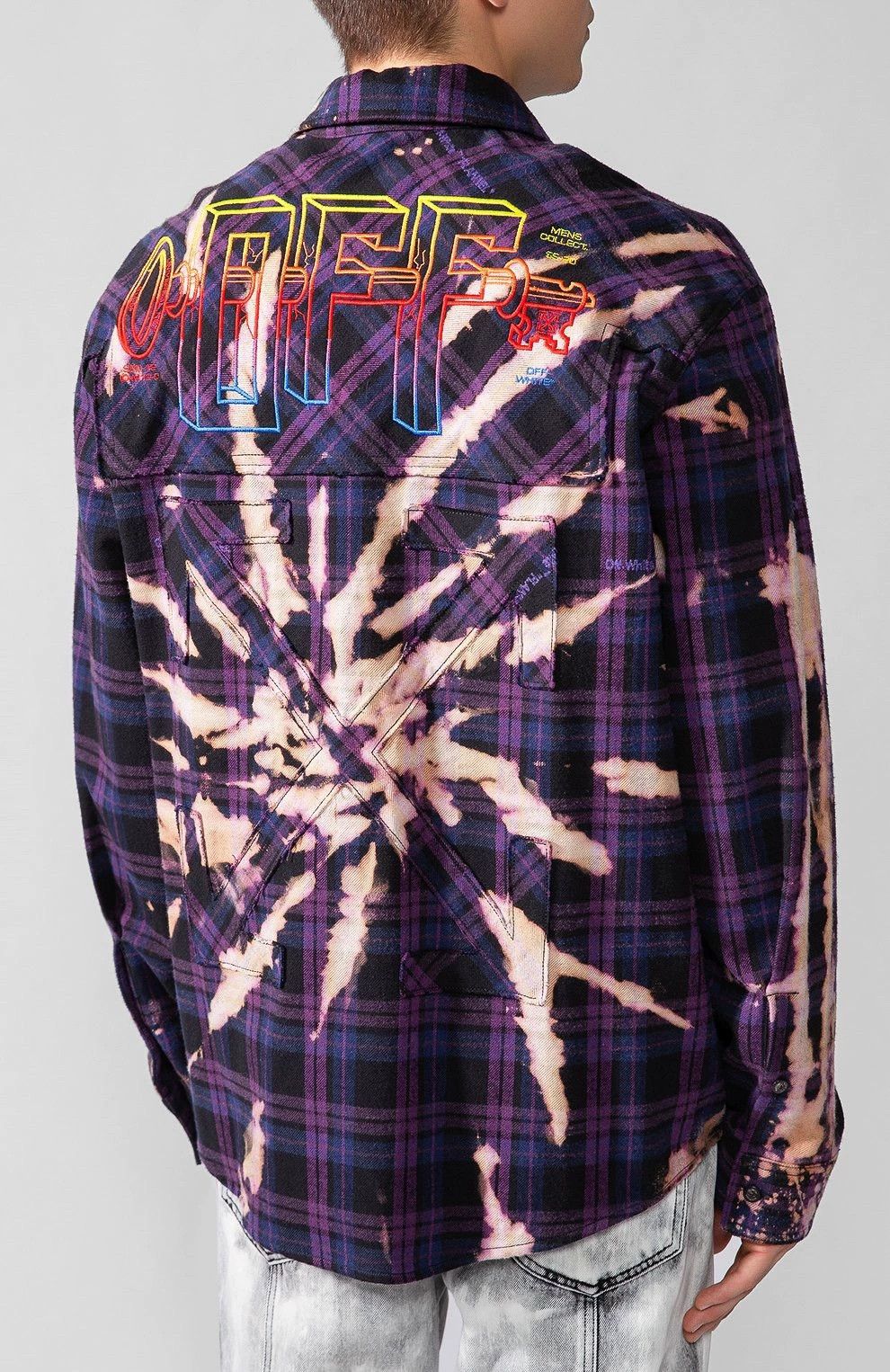 Off-White Off-White SS20 Tie-Dye Crystal Embroidery OS Shirt M Size US M / EU 48-50 / 2 - 2 Thumbnail