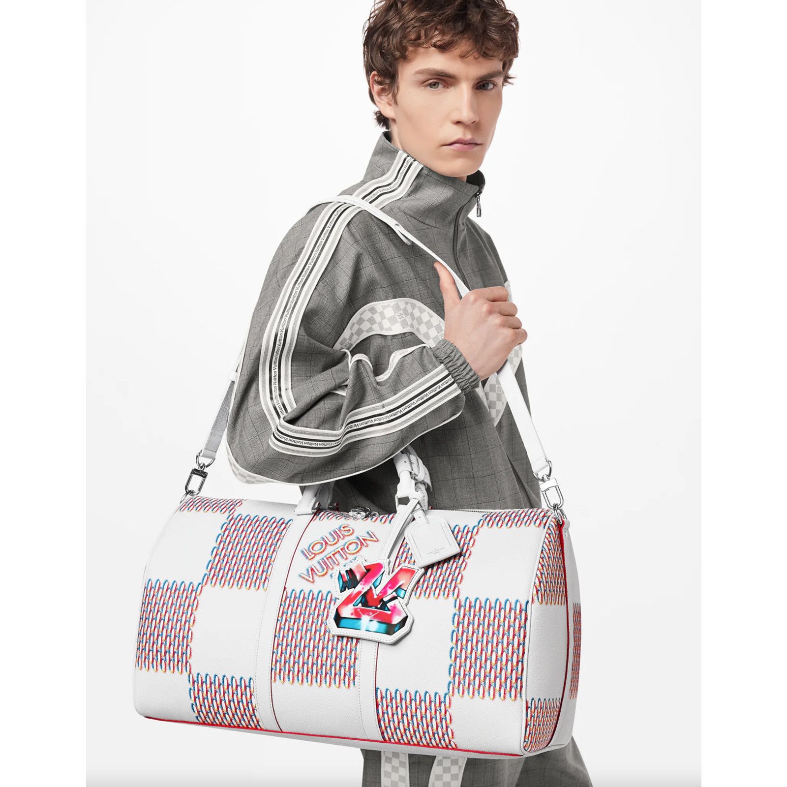 Louis Vuitton Louis Vuitton Keepall Bandouliere Damier Weekend Travel Bag Size ONE SIZE - 3 Thumbnail