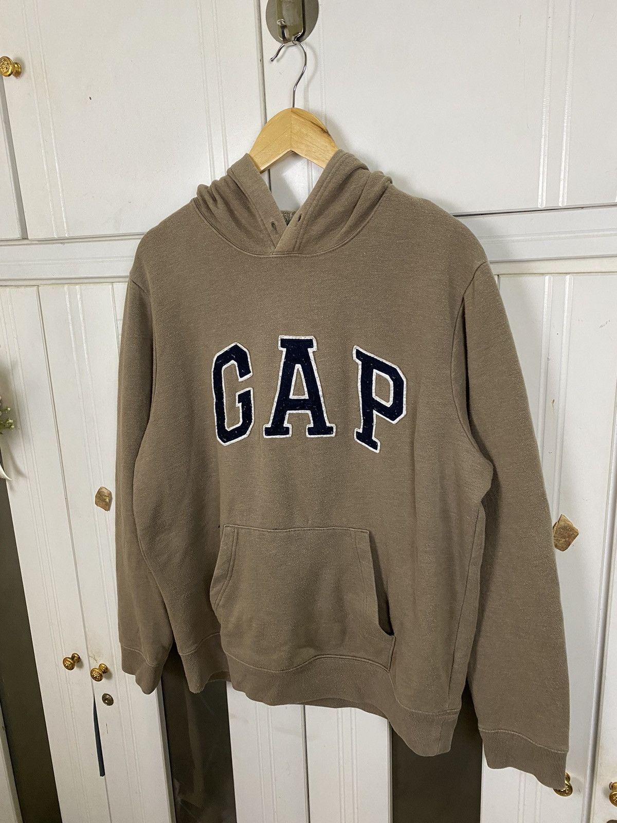 Gap × Vintage Vintage GAP Brown Hoodies Size US L / EU 52-54 / 3 - 2 Thumbnail