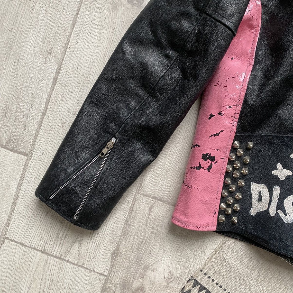 Genuine Leather Vintage 80s Heavy Punk Real Leather biker Jacket Sex Pistols Size S / US 4 / IT 40 - 13 Thumbnail
