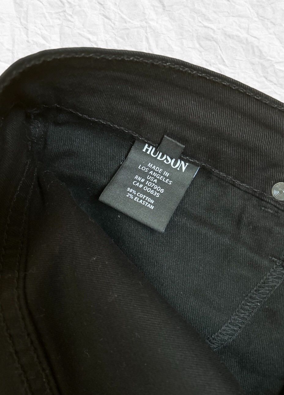 Hudson Hudson Byron Slim Straight Black Jeans Size US 31 - 8 Thumbnail