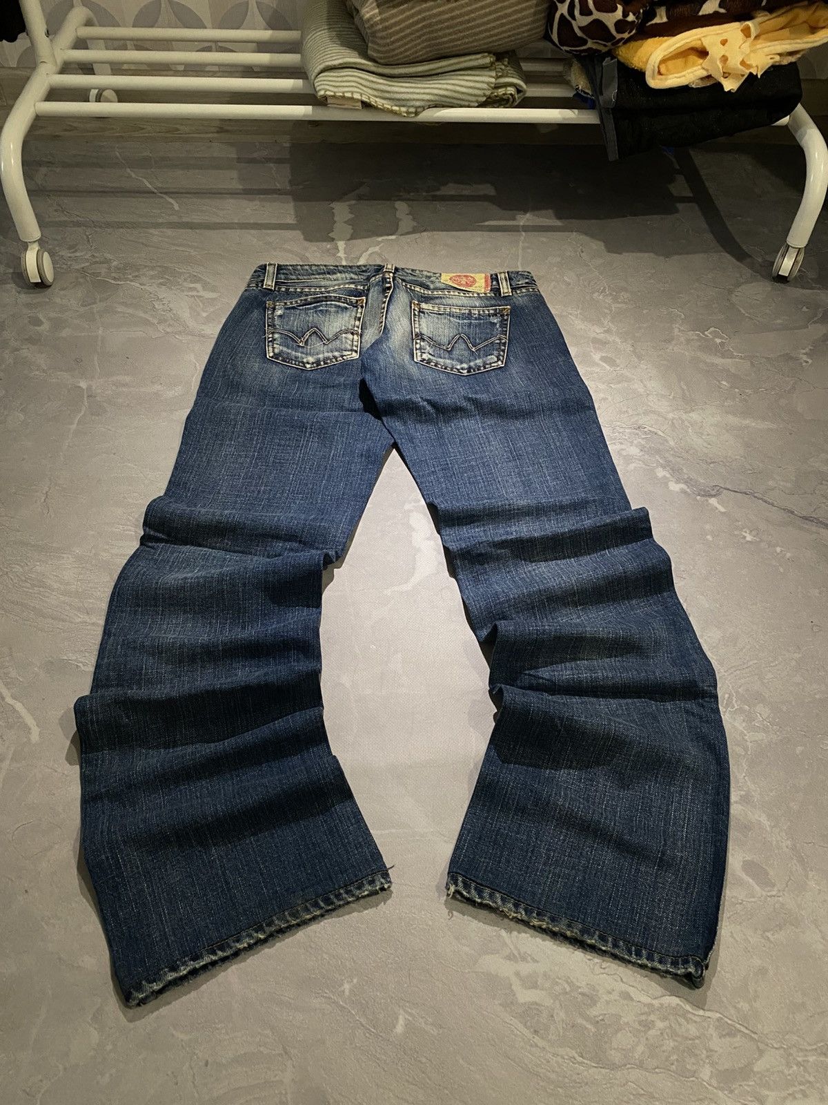 Japanese Brand WOW Avan Rick Owens Style Straight Jeans - avan drip y2k Size US 28 / EU 44 - 1 Thumbnail